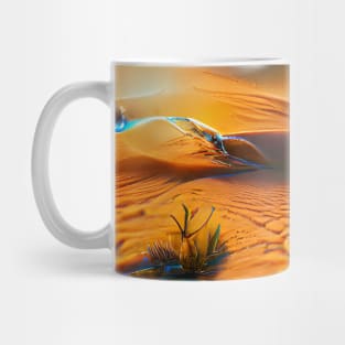 Water in desert Art Mug